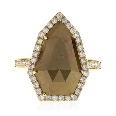 Anello in oro con Diamante Cioccolato SI2 (CIRARI)