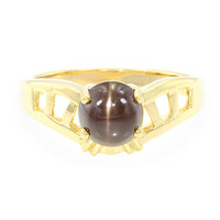 Anello placcato in oro con Scapolite Occhio di Gatto