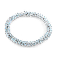 Bracciale in argento con Topazio Blu Cielo
