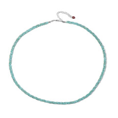 Collana in argento con Apatite Blu