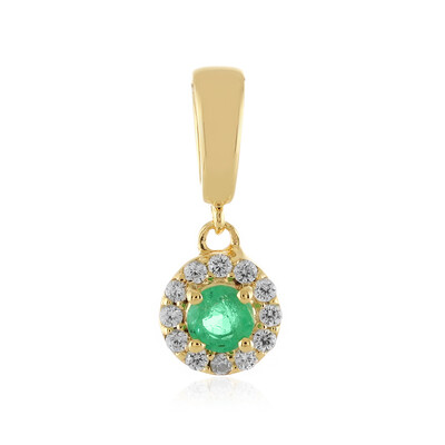 Ciondolo in argento con Smeraldo Colombiano
