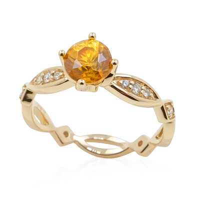Anello in oro con Sfalerite (de Melo)