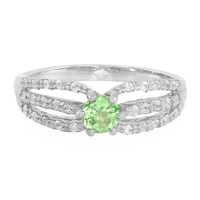 Anello in argento con Tsavorite