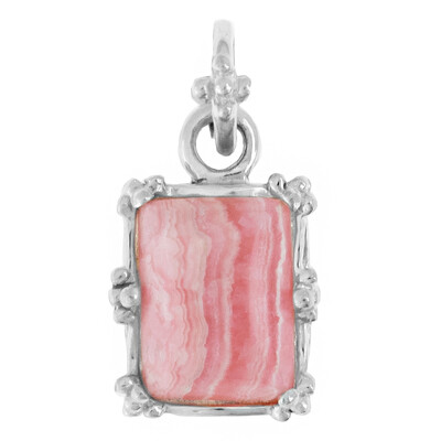 Ciondolo in argento con Rodocrosite (Art of Nature)