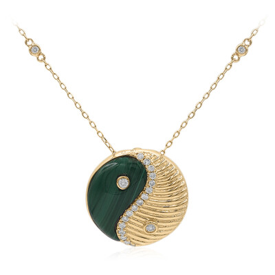 Collana in oro con Malachite (CIRARI)