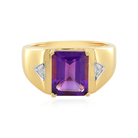 Anello in argento con Ametista Zambiana