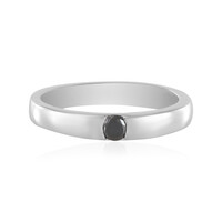 Anello in argento con Diamante Nero