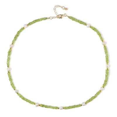 Collana in argento con Peridoto (Riya)