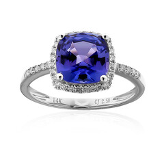 Anello in oro con Tanzanite AAA (CIRARI)