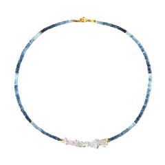 Collana in argento con Quarzo Bianco