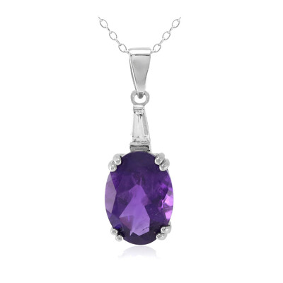 Collana in argento con Ametista Zambiana