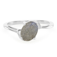 Anello in argento con Labradorite