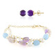 Parure in argento con Ametista Zambiana (Riya)