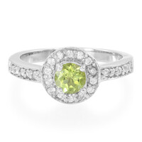 Anello in argento con Tormalina Cuprian