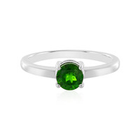 Anello in argento con Diopside Russo