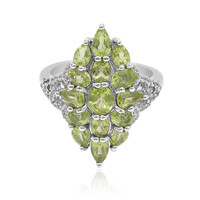 Anello in argento con Peridoto