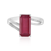 Anello in argento con Rubino del Madagascar