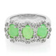 Anello in argento con Crisoprasio Imperiale