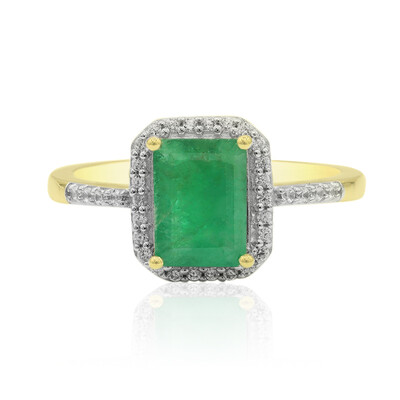 Anello in oro con Smeraldo Zambia