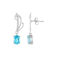 Orecchini in argento con Topazio Paraiba