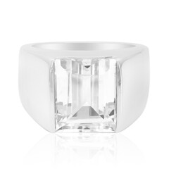 Anello in argento con Topazio Bianco