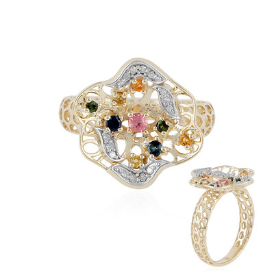 Anello in oro con Tormalina Rosa (Ornaments by de Melo)
