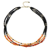 Collana in argento con Ematite Dorata