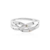 Anello in argento con Diamante Champagne SI2