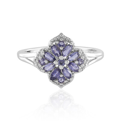 Anello in argento con Iolite