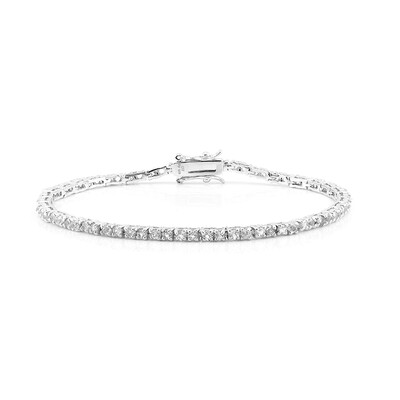 Bracciale in argento con Topazio Bianco