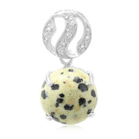 Ciondolo in argento con Diaspro Dalmata