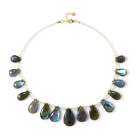 Collana in argento con Labradorite (Adela Silber)