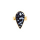 Anello in argento con Legno di Palma Pietrificato