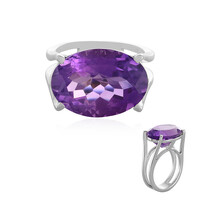 Anello in argento con Ametista Siberiana