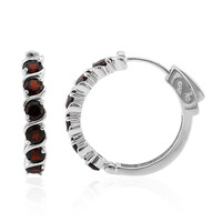 Orecchini in argento con Granato