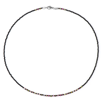 Collana in argento con Spinello Nero