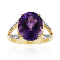Anello in oro con Ametista del Marocco
