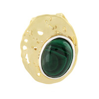 Ciondolo in argento con Malachite