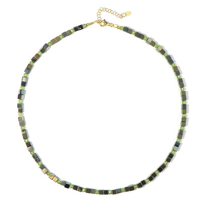 Collana in argento con Ematite Verde