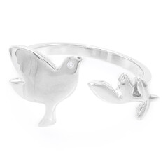Anello in argento con Zircone
