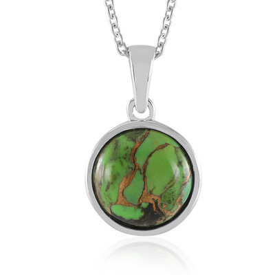 Collana in argento con Turchese Kingman Mohave Verde