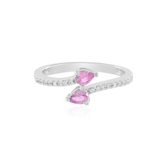 Anello in argento con Zaffiro Rosa