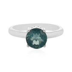 Anello in argento con Fluorite Petrolio del Belgio