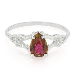Anello in argento con Topazio Ciliegia