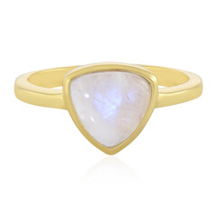 Anello in argento con Pietra di Luna Arcobaleno