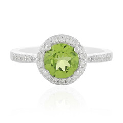 Anello in argento con Peridoto Manchuria