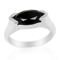 Anello da uomo in argento con Spinello Nero