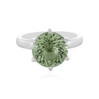 Anello in argento con Ametista Verde