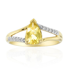 Anello in oro con Eliodoro