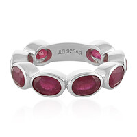 Anello in argento con Rubino del Madagascar